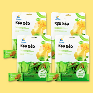 ベトナム ダイロン グミキャンディ グリーンマンゴー味 300g 4個 【原産国:ベトナム】