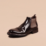 M25010 コルドヴァン·チェルシーブーツ (Cordovan Chelsea Boots)(ブラウン) Vibram®