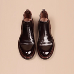 M25010 コルドヴァン·チェルシーブーツ (Cordovan Chelsea Boots)(ブラウン) Vibram®