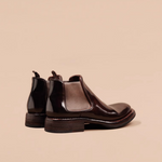 M25010 コルドヴァン·チェルシーブーツ (Cordovan Chelsea Boots)(ブラウン) Vibram®