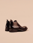 M25010 コルドヴァン·チェルシーブーツ (Cordovan Chelsea Boots)(ブラウン) Vibram®