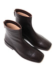 M25009 ホーススクエアアンクルブーツ (Horse Square Ankle Boots)(ブラウン)
