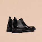 M25010 コルドヴァン·チェルシーブーツ (Cordovan Chelsea Boots)(ブラック) Vibram®