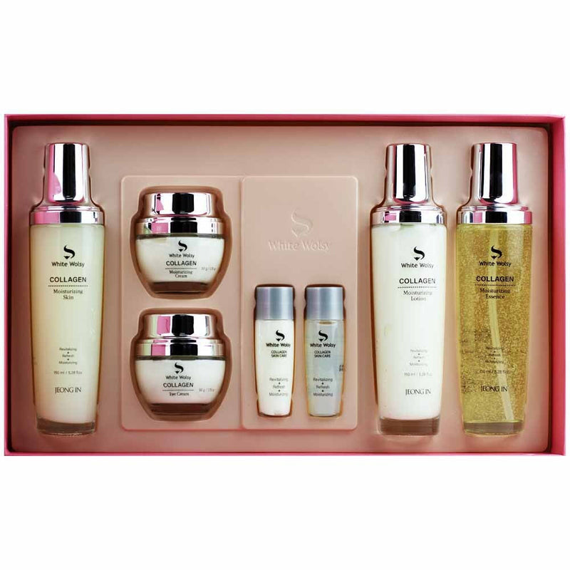 White Wolsy コラーゲン 女性用 基礎スキンケア 5点セット