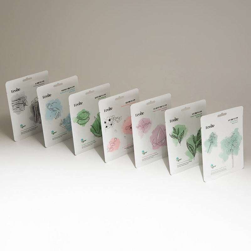 ECOBE アロエ 美容液シートマスク 25mL×10枚