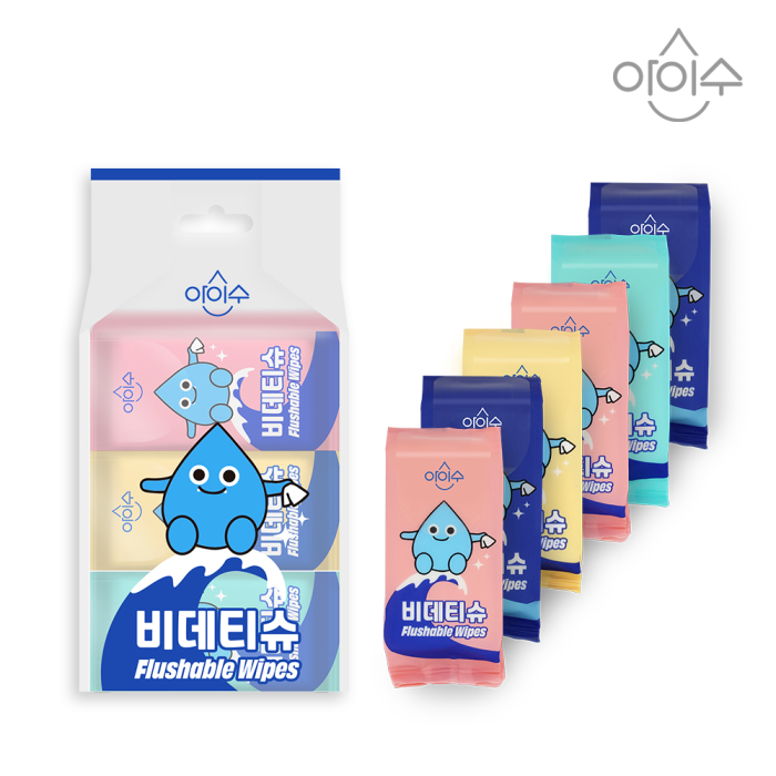 ISOO ブルーニ モンスター ミニ ビデティッシュ 10枚入り × 6個セット