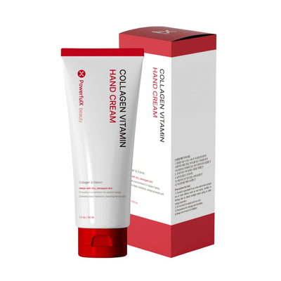 Powerfull-X コラーゲン ビタミン ハンドクリーム 50mL 手肌にハリを与え、栄養とうるおいをしっかり補給。