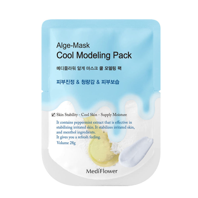 MediFlower 珪藻土 アルゲ マスク 使い切り モデリングパウチ クール 28g×5個