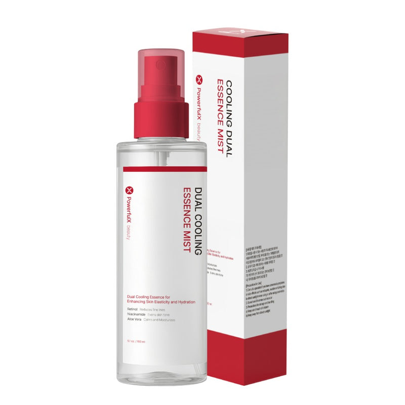 Powerfull-X デュアル クーリング エッセンス ミスト 150mL 清涼感のあるミストでうるおい補給＆透明感ケア。