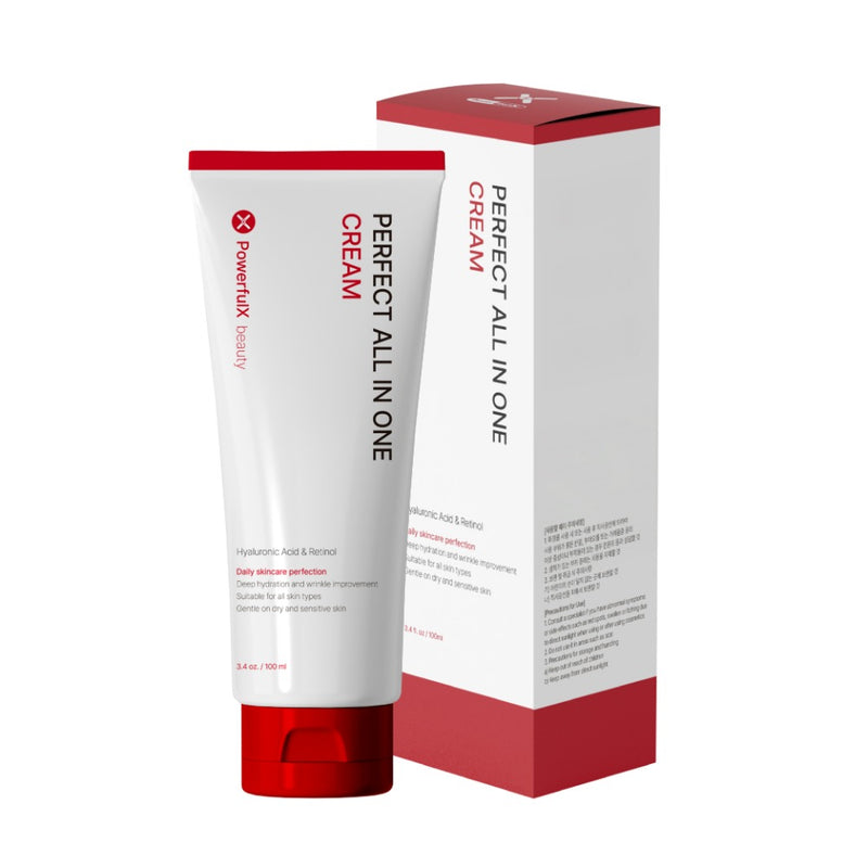 Powerfull-X パーフェクト オールインワン クリーム 100mL ハリ感ケア＆うるおいチャージ。年齢サインもトータルケア。