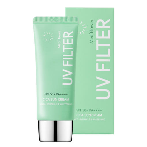 MediFlower UV フィルター シカ サンクリーム 50mL（SPF50+）