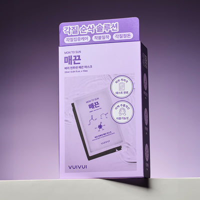 VUIVUI BYOELEE MON TO SUN なめらか シートマスク 25mL×10枚