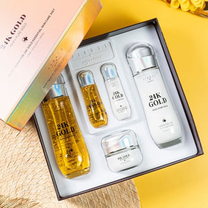 JIGOTT シグネチャー 24K ゴールド エッセンシャル スキンケア 3点セット