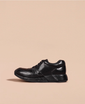 デュアルホースハイドスニーカー (Dual Horsehide Sneaker)(ブラック&ホワイト) Vibram®