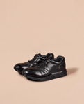 デュアルホースハイドスニーカー (Dual Horsehide Sneaker)(ブラック&ホワイト) Vibram®