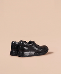 デュアルホースハイドスニーカー (Dual Horsehide Sneaker)(ブラック&ホワイト) Vibram®