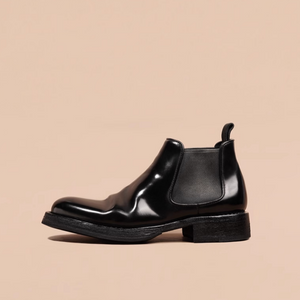 M25010 コルドヴァン·チェルシーブーツ (Cordovan Chelsea Boots)(ブラック) Vibram®