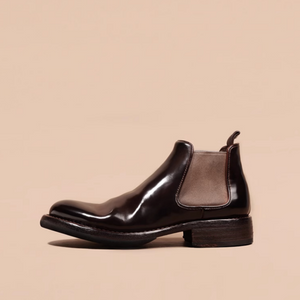 M25010 コルドヴァン·チェルシーブーツ (Cordovan Chelsea Boots)(ブラウン) Vibram®