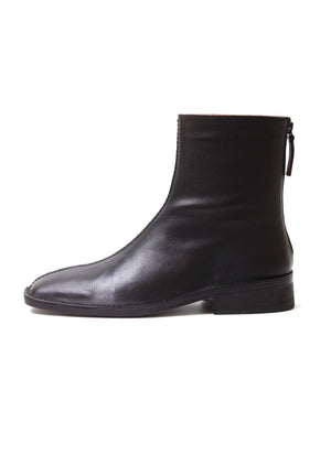 M25009 ホーススクエアアンクルブーツ (Horse Square Ankle Boots)(ブラウン)