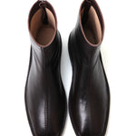 M25009 ホーススクエアアンクルブーツ (Horse Square Ankle Boots)(ブラウン)