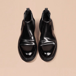 M25010 コルドヴァン·チェルシーブーツ (Cordovan Chelsea Boots)(ブラック) Vibram®