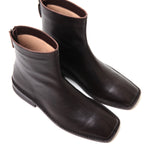 M25009 ホーススクエアアンクルブーツ (Horse Square Ankle Boots)(ブラウン)