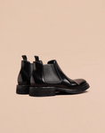 M25010 コルドヴァン·チェルシーブーツ (Cordovan Chelsea Boots)(ブラック) Vibram®